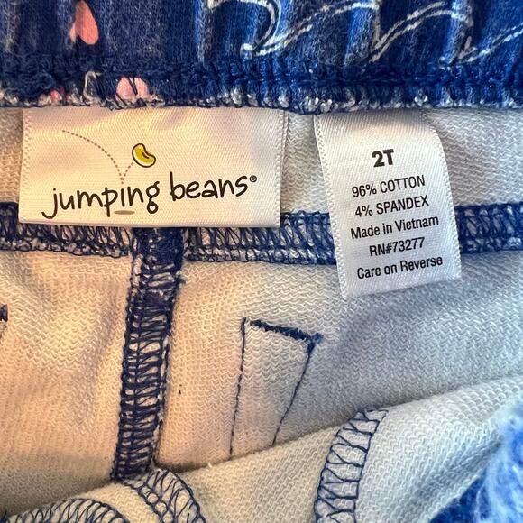 Girls’ French Toast white shirt/Jumping Beans blue beach shorts Size 2T - Picture 6 of 6